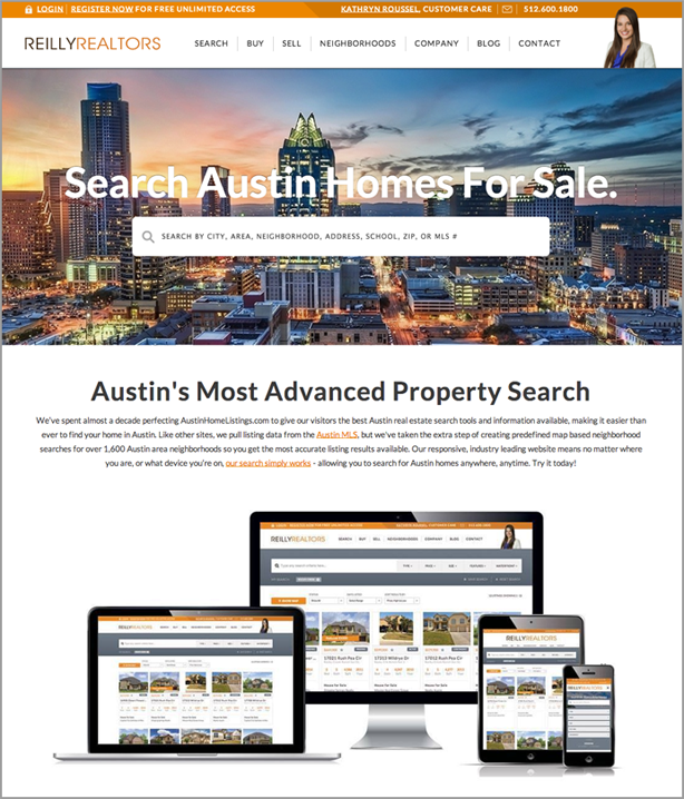 Reilly Realtors real estate website design