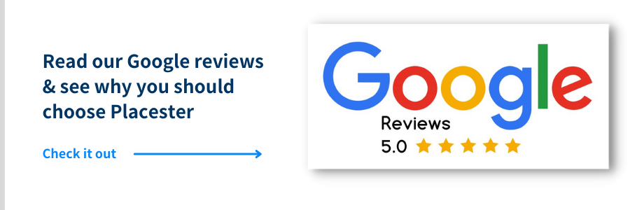 Banner to read Placester's Google Reviews
