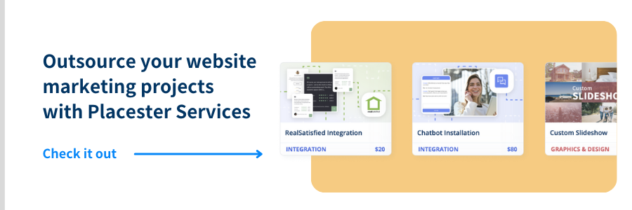 Outsource marketing tast to Placester Creative On-Demand Team Ad